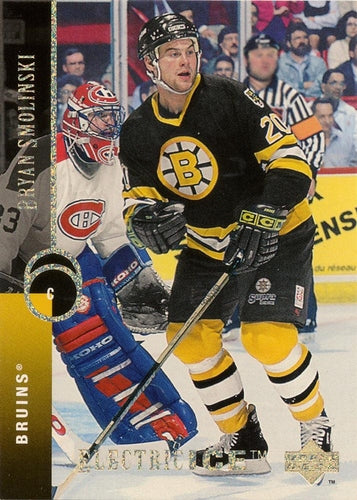 #399 Bryan Smolinski - Boston Bruins - 1994-95 Upper Deck Hockey - Electric Ice