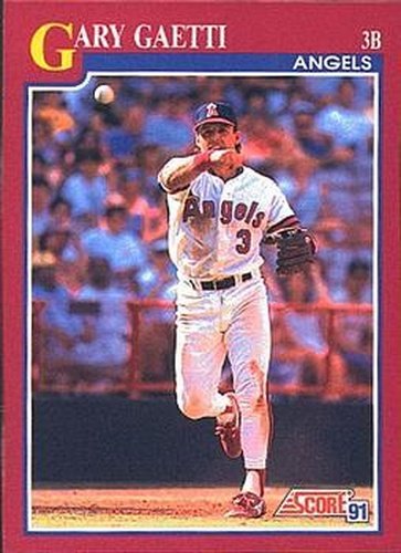 #39T Gary Gaetti - California Angels - 1991 Score Rookie & Traded Baseball