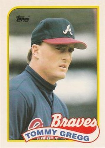 #39T Tommy Gregg - Atlanta Braves - 1989 Topps Traded Baseball