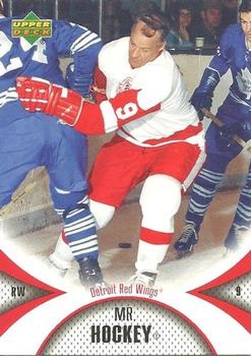 #39 Gordie Howe - Detroit Red Wings - 2006-07 Upper Deck Mini Jersey Hockey