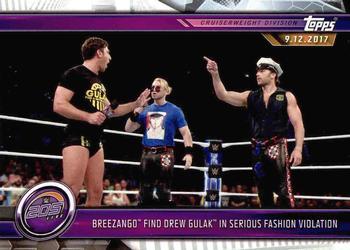 #39 Breezango Find Drew Gulak in Serious Fashion Violation - 2019 Topps WWE Road to Wrestlemania Wrestling