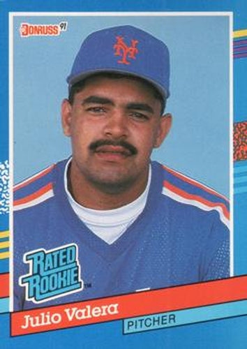 #39 Julio Valera - New York Mets - 1991 Donruss Baseball