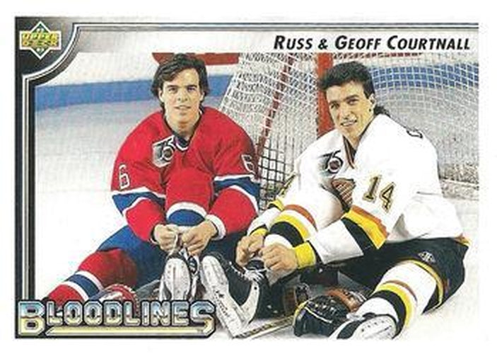 #39 Russ Courtnall / Geoff Courtnall - Montreal Canadiens / Vancouver Canucks - 1992-93 Upper Deck Hockey