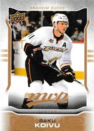 #39 Saku Koivu - Anaheim Ducks - 2014-15 Upper Deck MVP Hockey
