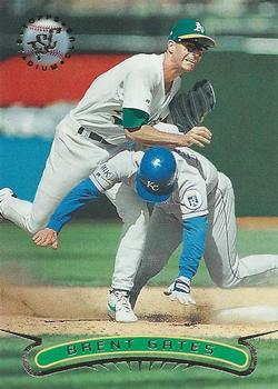 #39 Brent Gates - Oakland Athletics - 1996 Stadium Club Baseball