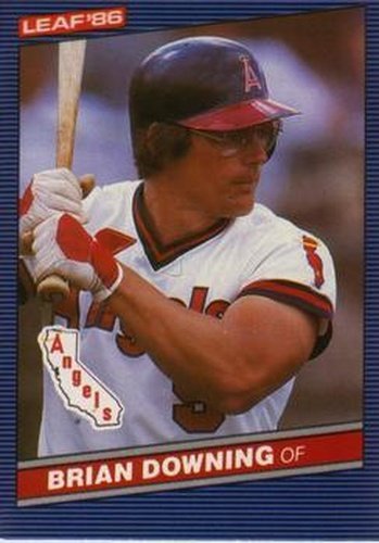 #39 Brian Downing - California Angels - 1986 Leaf Baseball