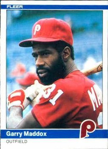 #39 Garry Maddox - Philadelphia Phillies - 1984 Fleer Baseball