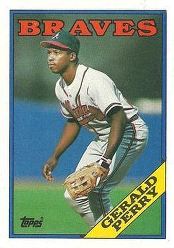 #39 Gerald Perry - Atlanta Braves - 1988 Topps Baseball
