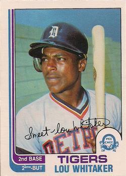 #39 Lou Whitaker - Detroit Tigers - 1982 O-Pee-Chee Baseball