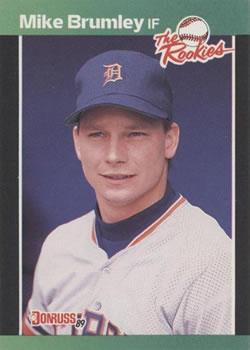 #39 Mike Brumley - Detroit Tigers - 1989 Donruss The Rookies Baseball