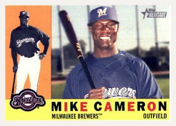 #39 Mike Cameron - Milwaukee Brewers - 2009 Topps Heritage Baseball