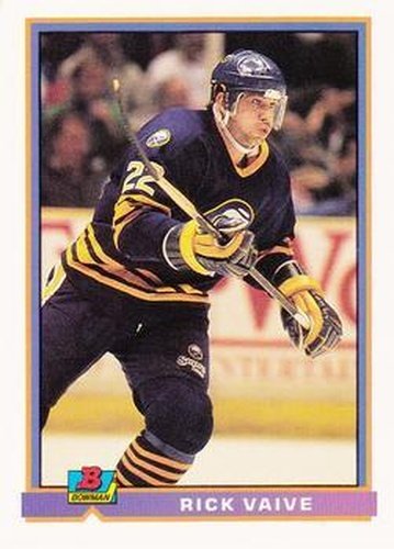 #39 Rick Vaive - Buffalo Sabres - 1991-92 Bowman Hockey