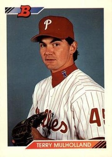#39 Terry Mulholland - Philadelphia Phillies - 1992 Bowman Baseball