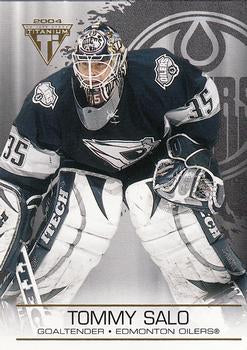#39 Tommy Salo - Edmonton Oilers - 2003-04 Pacific Private Stock Titanium Hockey