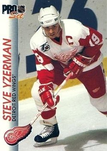#39 Steve Yzerman - Detroit Red Wings - 1992-93 Pro Set Hockey