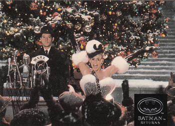 #39 Adjustments are made on the gigantic Christma - 1992 Stadium Club Batman Returns