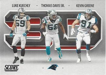 #3D15 Kevin Greene / Luke Kuechly / Thomas Davis - Carolina Panthers - 2021 Score - 3D Football