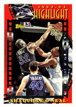 #3 Shaquille O'Neal - Orlando Magic - 1993-94 Topps Basketball