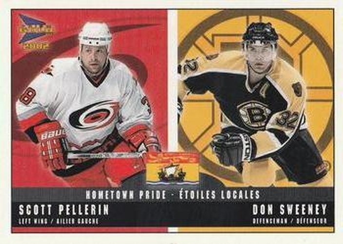 #3 Scott Pellerin / Don Sweeney - Carolina Hurricanes / Boston Bruins - 2001-02 Pacific McDonald's Hockey - Hometown Pride