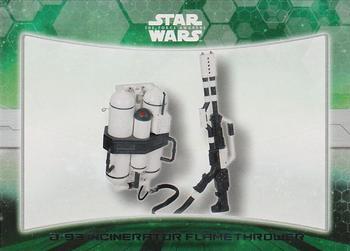 #3 D-93 Incinerator Flamethrower - 2015 Topps Star Wars The Force Awakens - Weapons