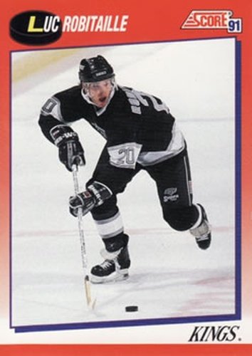 #3 Luc Robitaille - Los Angeles Kings - 1991-92 Score Canadian Bilingual Hockey