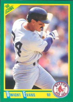 #3 Dwight Evans - Boston Red Sox - 1990 Score Baseball