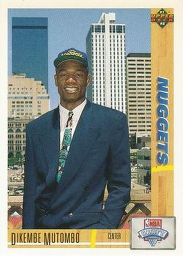 #3 Dikembe Mutombo - Denver Nuggets - 1991-92 Upper Deck Basketball