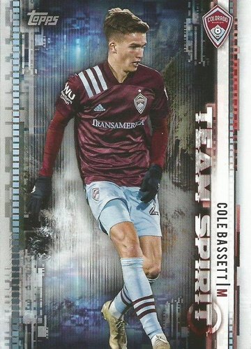 #TS-3 Cole Bassett - Colorado Rapids - 2021 Topps MLS Soccer - Team Spirit