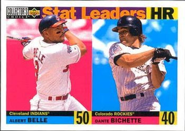 #3 Albert Belle / Dante Bichette - Cleveland Indians / Colorado Rockies - 1996 Collector's Choice Baseball