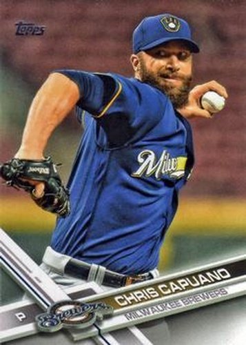 #3 Chris Capuano - Milwaukee Brewers - 2017 Topps Baseball