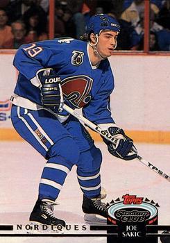 #3 Joe Sakic - Quebec Nordiques - 1992-93 Stadium Club Hockey