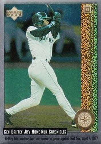 #3 Ken Griffey Jr. - Seattle Mariners - 1998 Upper Deck - Ken Griffey Jr.'s Home Run Chronicles Baseball
