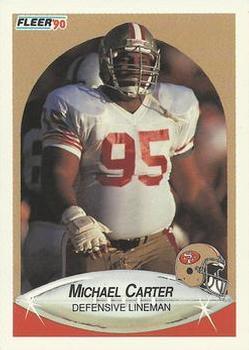 #3 Michael Carter - San Francisco 49ers - 1990 Fleer Football