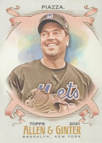 #3 Mike Piazza - New York Mets - 2021 Topps Allen & Ginter Baseball