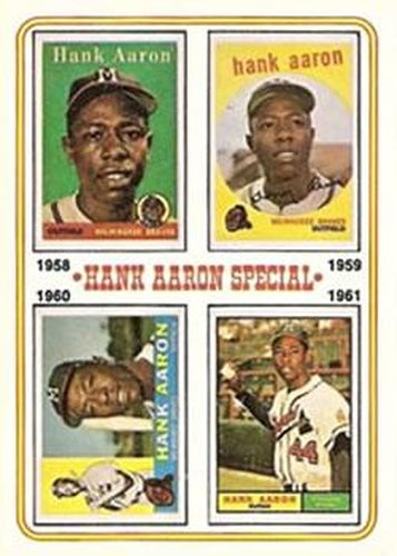 #3 Hank Aaron Special 1958-1961 - Milwaukee Braves - 1974 Topps Baseball