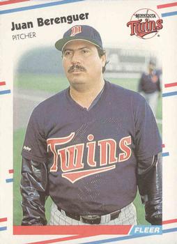 #3 Juan Berenguer - Minnesota Twins - 1988 Fleer Baseball