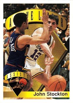 #3 John Stockton - Utah Jazz - 1995-96 Topps Basketball