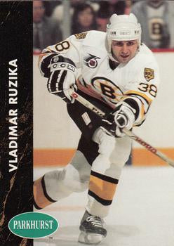 #3 Vladimir Ruzicka - Boston Bruins - 1991-92 Parkhurst Hockey