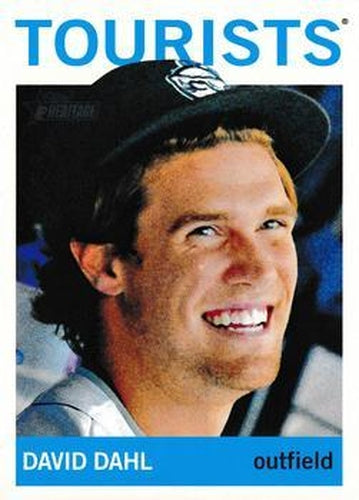 #3b David Dahl - Asheville Tourists - 2013 Topps Heritage Minor League Baseball