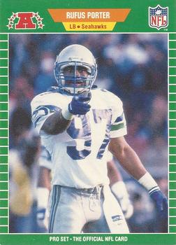 #400 Rufusorter - Seattle Seahawks - 1989 Pro Set Football