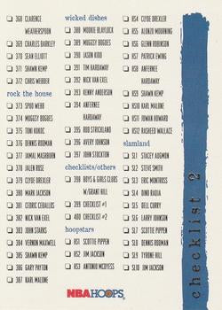 #400 Checklist 368-400 - 1995-96 Hoops Basketball