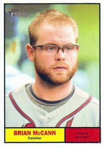 #400 Brian McCann - Atlanta Braves - 2010 Topps Heritage Baseball
