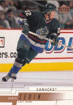 #400 Daniel Sedin - Vancouver Canucks - 2000-01 Upper Deck Hockey
