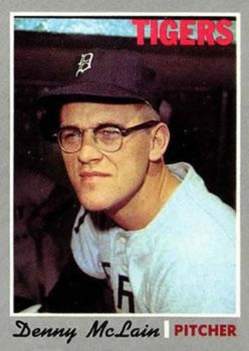 #400 Denny McLain - Detroit Tigers - 1970 Topps Baseball