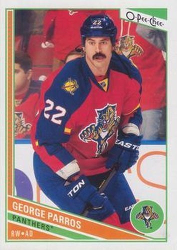 #400 George Parros - Florida Panthers - 2013-14 O-Pee-Chee Hockey