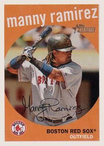 #400 Manny Ramirez - Boston Red Sox - 2008 Topps Heritage Baseball