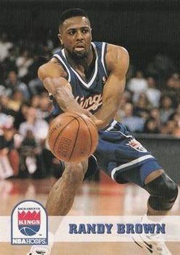 #400 Randy Brown - Sacramento Kings - 1993-94 Hoops Basketball