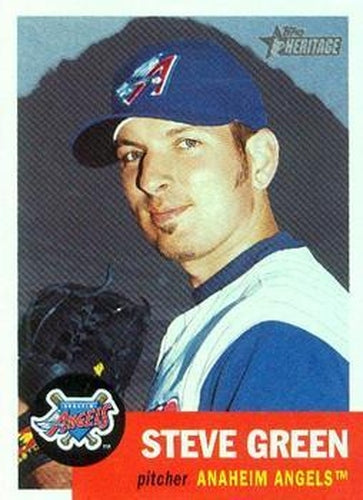 #400 Steve Green - Anaheim Angels - 2002 Topps Heritage Baseball