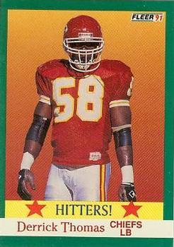 #400 Derrick Thomas - Kansas City Chiefs - 1991 Fleer Football