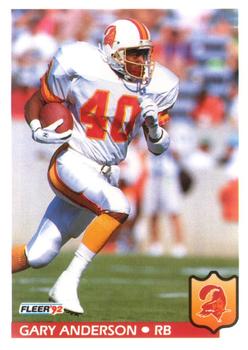 #400 Gary Anderson - Tampa Bay Buccaneers - 1992 Fleer Football